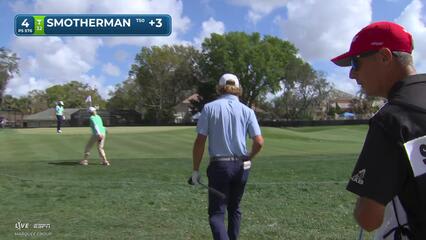 Austin Smotherman sinks 14-foot birdie putt on No. 4 at Arnold Palmer