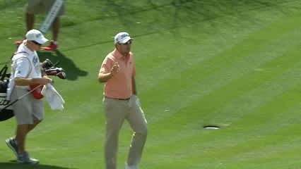 Ben Curtis holes beautiful chip for birdie at Valero
