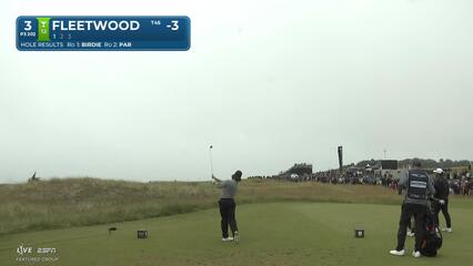 Tommy Fleetwood hits tee shot to 13 feet, sets up birdie on No. 3 at Genesis Scottish Open