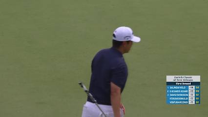 Sangmoon Bae nearly aces No. 14 at Zurich Classic