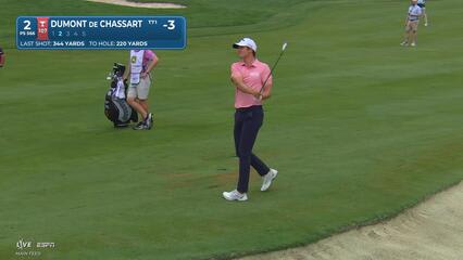 Adrien Dumont de Chassart reaches par-5 No. 2 in two, makes eagle at John Deere