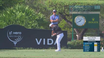 J.J. Spaun hits 170-yard approach to 5 feet, makes birdie on No. 5 at Hero World Challenge