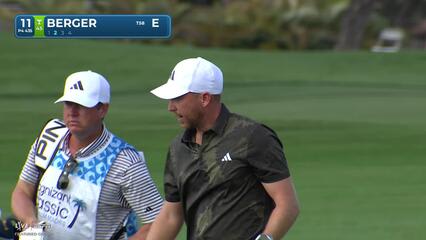 Daniel Berger sinks 21-foot birdie putt on No. 11 at Cognizant Classic
