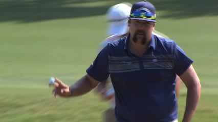 Andres Gonzales gets up and down for birdie at THE PLAYERS