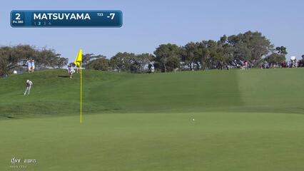 Hideki Matsuyama hits 130-yard approach to 12 feet, sets up birdie at Farmers