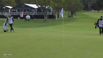 Sam Stevens misses 41-foot putt, taps in from 2 feet for birdie at The Genesis