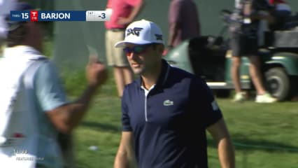Paul Barjon makes birdie on No. 15 at Travelers