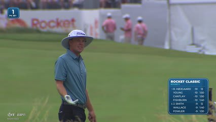 Joe Highsmith gets up-and-down from 106 yards for birdie on No. 1 at Rocket Classic