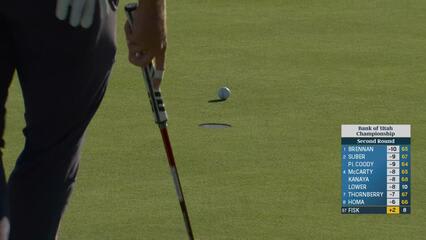Steven Fisk hits 212-yard approach to 10 feet, sets up birdie on No. 9 at Bank of Utah