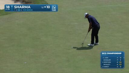 Shubhankar Sharma makes birdie on No. 18 at ISCO Championship