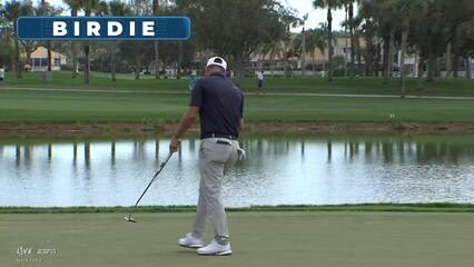 Emiliano Grillo pours in 16-foot birdie putt on No. 1 at Cognizant Classic