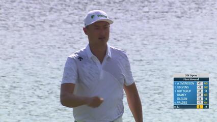 Haotong Li makes birdie on No. 14 at 3M Open