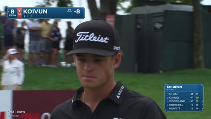 Jackson Koivun hits tee shot to 13 feet, sets up birdie on No. 8 at 3M Open