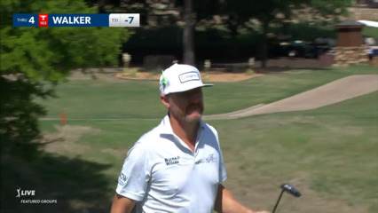 Jimmy Walker sends in a 17-footer at AT&T Byron Nelson