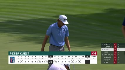 Peter Kuest makes birdie on No. 17 at John Deere