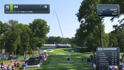 Sungjae Im sinks 19-foot putt for birdie on No. 16 at BMW Championship