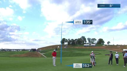 Neal Shipley makes birdie on No. 18 at Korn Ferry Tour Champ