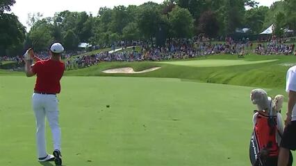 Martin Kaymer's approach to 3 feet at the Memorial