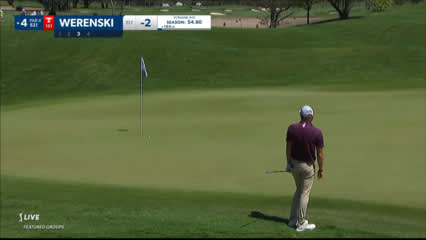 Richy Werenski chips in for birdie at Mexico Open