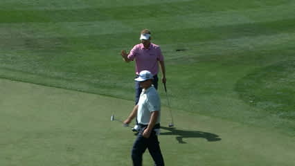 Billy Hurley III rolls it in from the fringe on No. 15 at Valspar