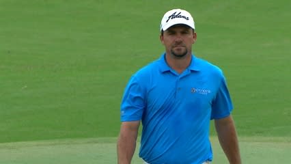 Nicholas Thompson drains lengthy putt for birdie at Zurich