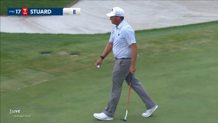 Brian Stuard sends in 10-footer for birdie at AT&T Byron Nelson