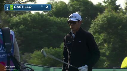 Ricky Castillo holes 8-inch birdie putt on No. 11 at Valspar