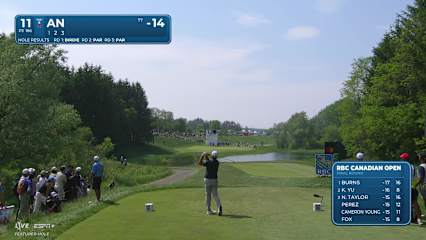 Byeong Hun An's excellent tee shot leads to birdie at RBC Canadian