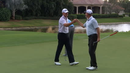 Jerry Kelly rolls in a monster par saver at Franklin Templeton