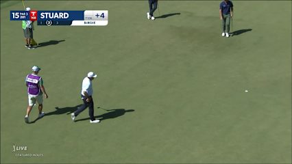Brian Stuard rolls in 22-footer for birdie at Valspar