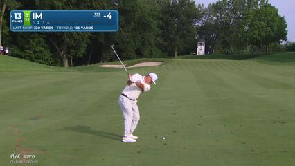 Sungjae Im's 105-yard approach sets up birdie on No. 13 at John Deere