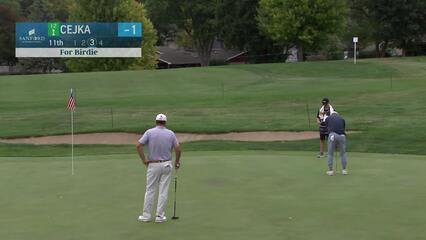 Alex Cejka makes birdie putt on No. 11 at Sanford International