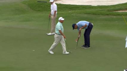 Scott Parel drains birdie putt at Invited Classic