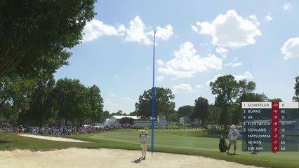 Scottie Scheffler's 118-yard approach sets up birdie on No. 12 at FedEx St. Jude