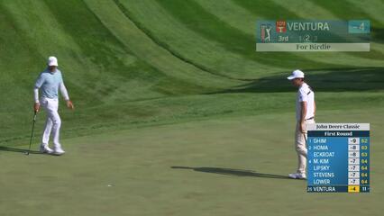 Kristoffer Ventura makes birdie on No. 3 at John Deere