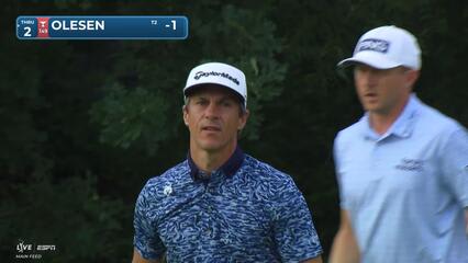 Thorbjørn Olesen makes birdie on No. 11 at Charles Schwab