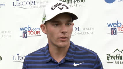 Aaron Wise interview after Round 1 of LECOM Health Challenge