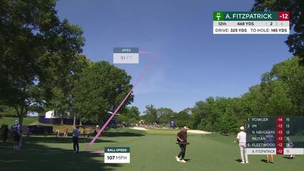Alex Fitzpatrick's 145-yard approach sets up birdie on No. 12 at Truist Championship