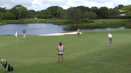 Jeff Sluman rolls in lengthy birdie putt at TimberTech