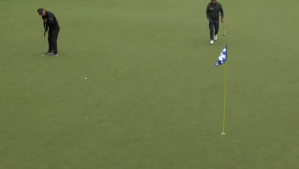 Scott McCarron makes birdie putt on No. 18 at American Family Insurance Championship