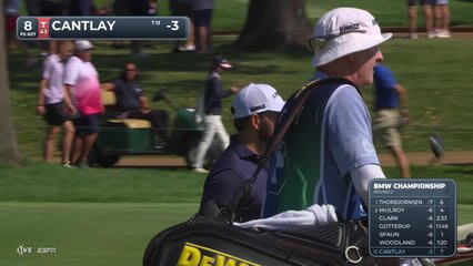 Patrick Cantlay makes birdie on No. 8 at BMW Championship