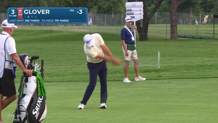 Lucas Glover's 178-yard approach sets up birdie on No. 3 at Charles Schwab