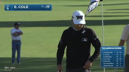 Eric Cole makes birdie on No. 13 at The American Express