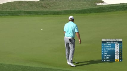 J.B. Holmes sends in 25-foot birdie putt at Valero