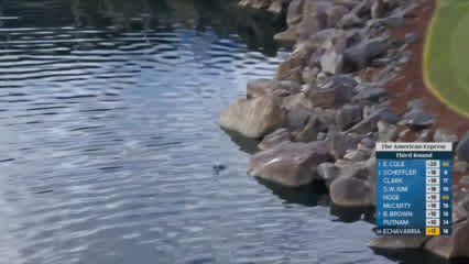 Nico Echavarria makes sextuple bogey on No. 17 to fall outside cutline at The American Express