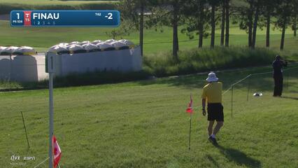 Tony Finau sinks 18-foot putt for birdie on No. 1 at RBC Canadian
