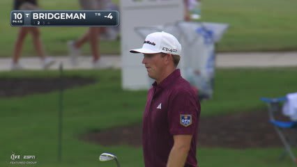 Jacob Bridgeman gets up-and-down from 97 yards for birdie on No. 10 at TOUR Championship