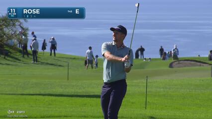 Justin Rose makes birdie on No. 11 at Farmers