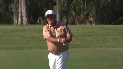 Darren Clarke makes birdie on No. 12 at Chubb Classic