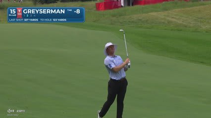Max Greyserman's 126-yard approach sets up birdie on No. 15 at 3M Open